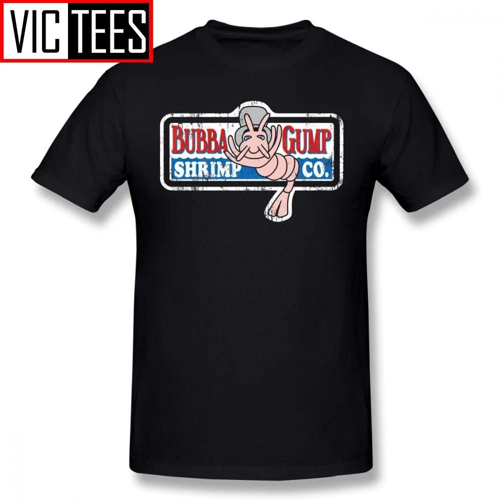 

Mens Forrest Gump T Shirts Bubba Gump T-Shirt Print Tee Shirt Awesome Classic 100% Cotton Men Tshirt