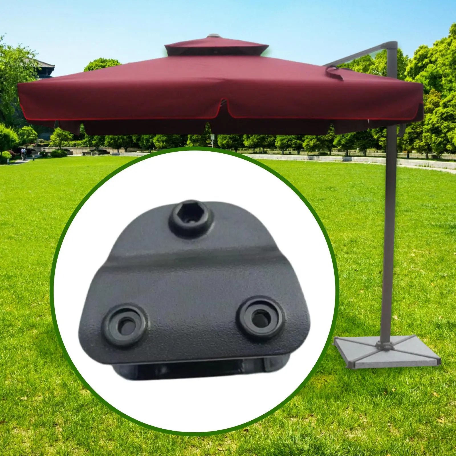 

Patio Umbrella Large Bracket Load Bearing Outdoor Patio Umbrella Accessory for Backyard