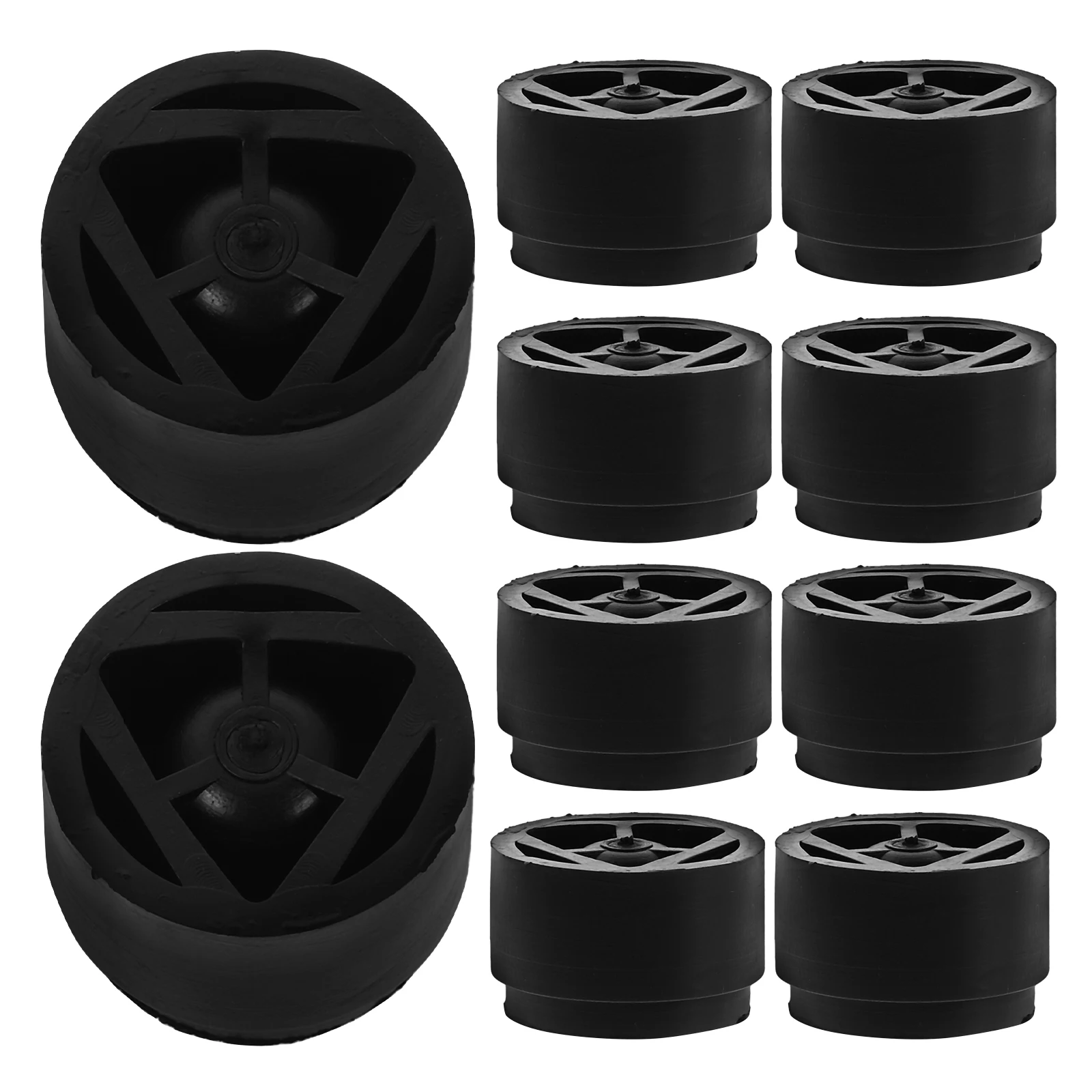 

10pcs Engine Hood Bumper Stops Rubber Grommets Black Car Protective Mounting Bushes Vibration Reduction Long Durability Easy