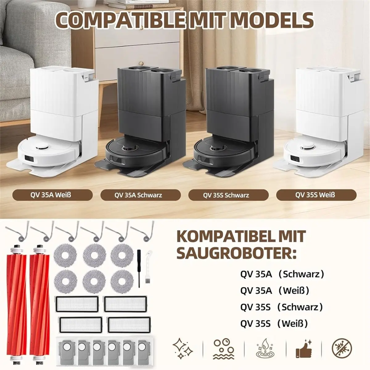 

T78C! Комплект сменных аксессуаров для очистителя воздуха и увлажнителя Whirlpool WA-2801FZ, HEPA-фильтр и фильтр с активированным углем