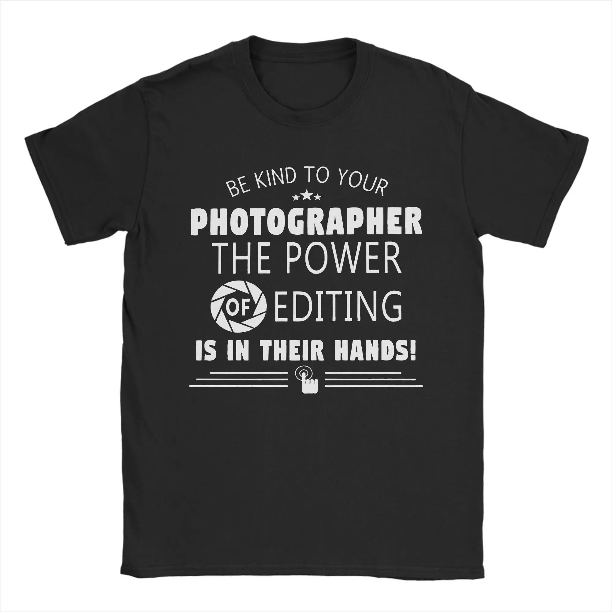 Men Women's Funny Photographer T Shirt  Cotton Tops Fun Short Sleeve Round Collar Tees Plus Size T-Shirt