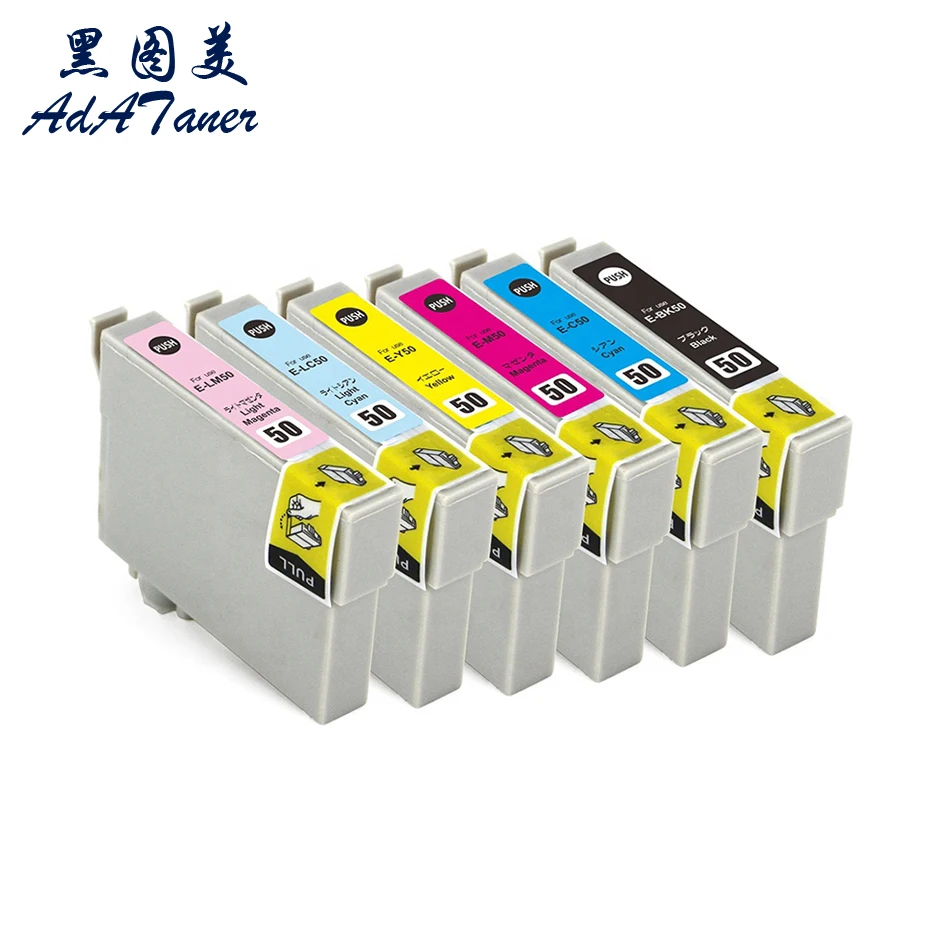 IC50 ICBK50 ICC50 ICM50 ICY50 IC6CL50 Premium Compatible InkJet Ink Cartridge For Epson PM-G860 703A 803AW 804A 804AW 804AR