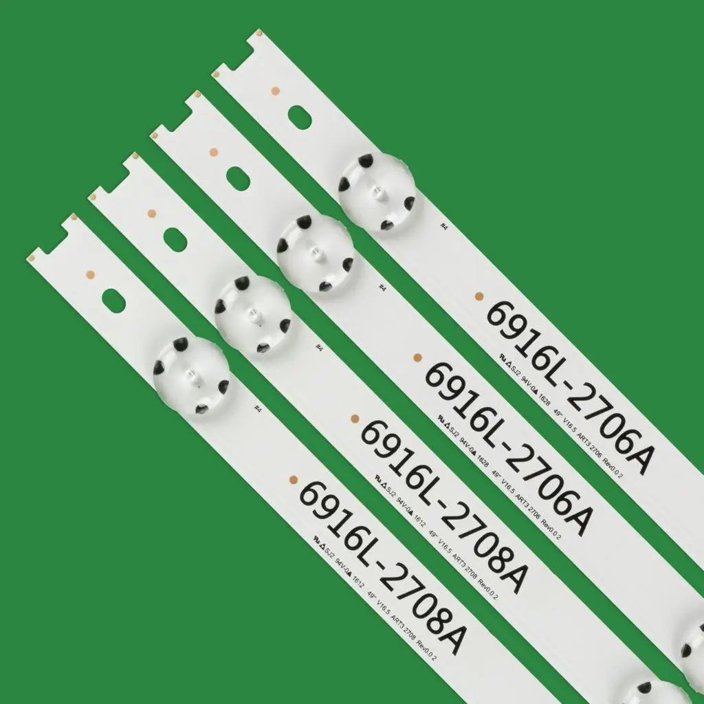 LED backlight strip for LG 49inch TV 49UH603V 49UH620V LC490DGE 6916L-2705A 6916L-2706A 6916L-2707A 6916L-2708A 49LF5010