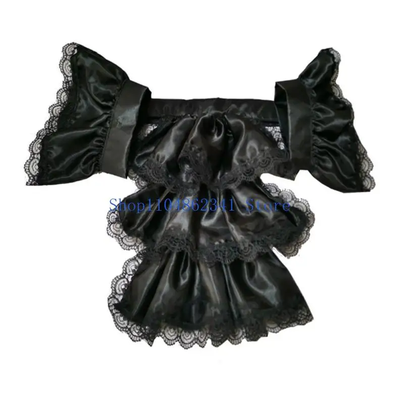 5asd Steampunk Kolonial Jabot Spitze Satin Rüschen Falscher Kragen und Manschetten Damen Herren Kind Party Halloween