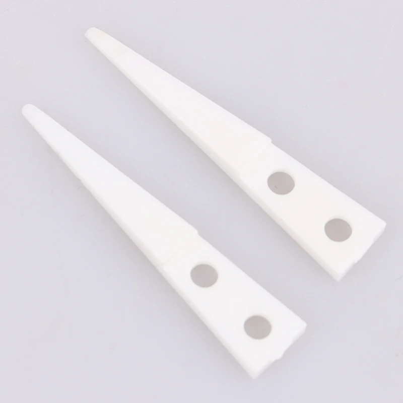 2pcs Insulated Straight Curved Tip Anti-static Ceramic Tweezers Electronic Industrial Ceramic Tweezers For Industry