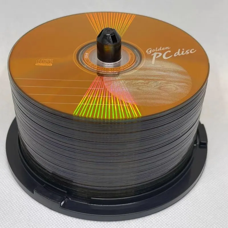 Golden PC Disc CD-R Disk 80Min 700MB 52X 50Pcs/Pack