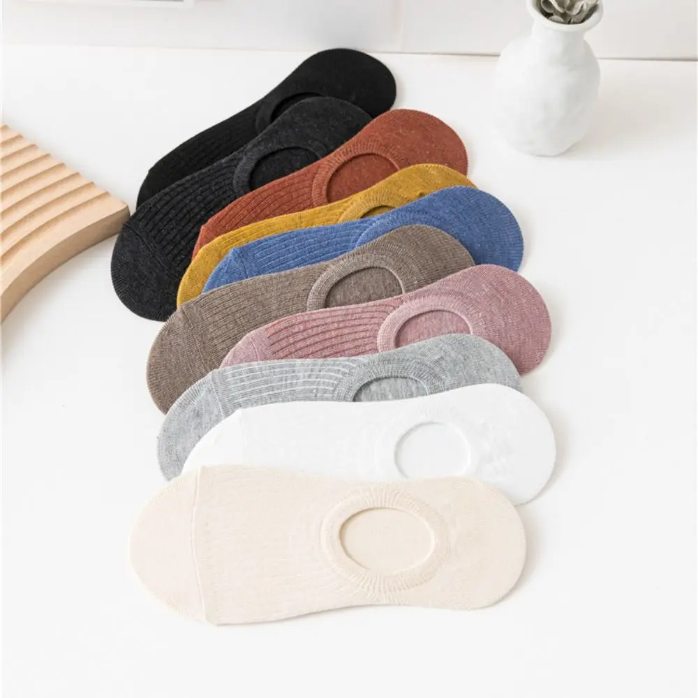 

10Pairs Elastic Mesh Invisible Boat Socks Non Slip Thin Short Ankle Socks Breathable Sweat Absorbent Short Hosiery Girl