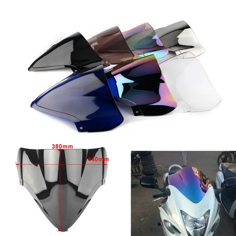 Motorcycle Double Bubble Windshield Deflector Protector Wind Screen For Suzuki Hayabusa GSX 1300R GSX-R 1300 GSXR1300 2008 -2018 #2