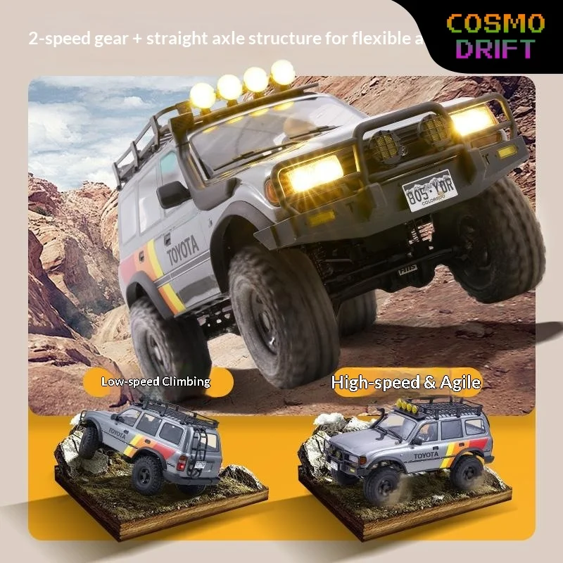 FMS FCX10 Toyota LC80 1/10 RC Trail Crawler Two-Speed Simulation Off-road Remote Control Hobby Collectible Scale Model Car