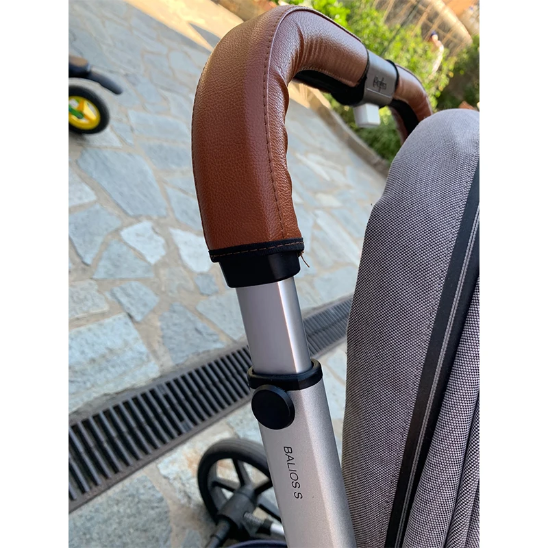 Baby Stroller Armrest For Cybex Balios S Push Bar Pu Protective Case Covers 28x24x12cm Handle Wheelchairs Strollers Accessories