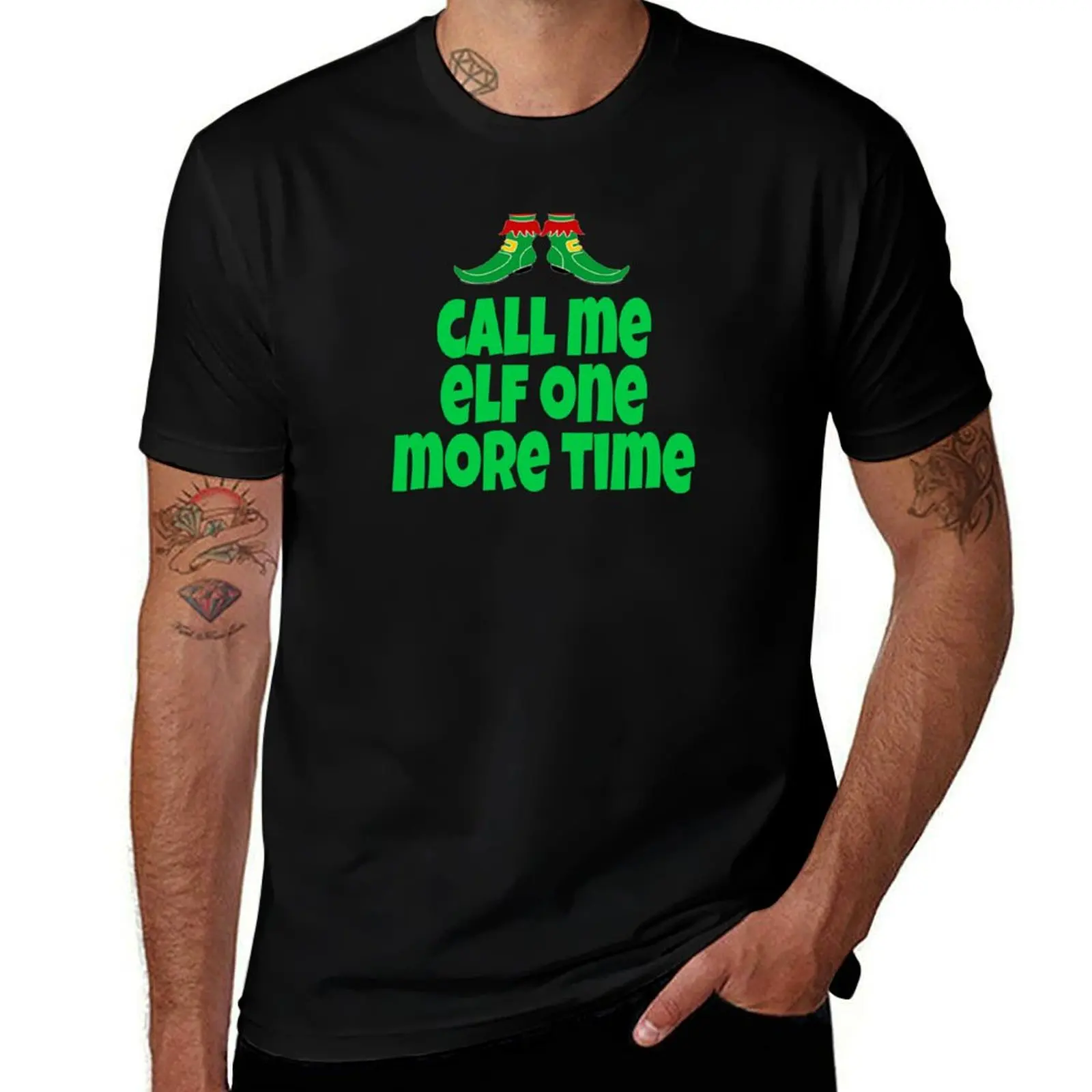 

100% Time shirts funny t cotton Movie humor dark T-Shirt Elf More - One t tshirt Call shirts Quote Me Elf T-Shirt