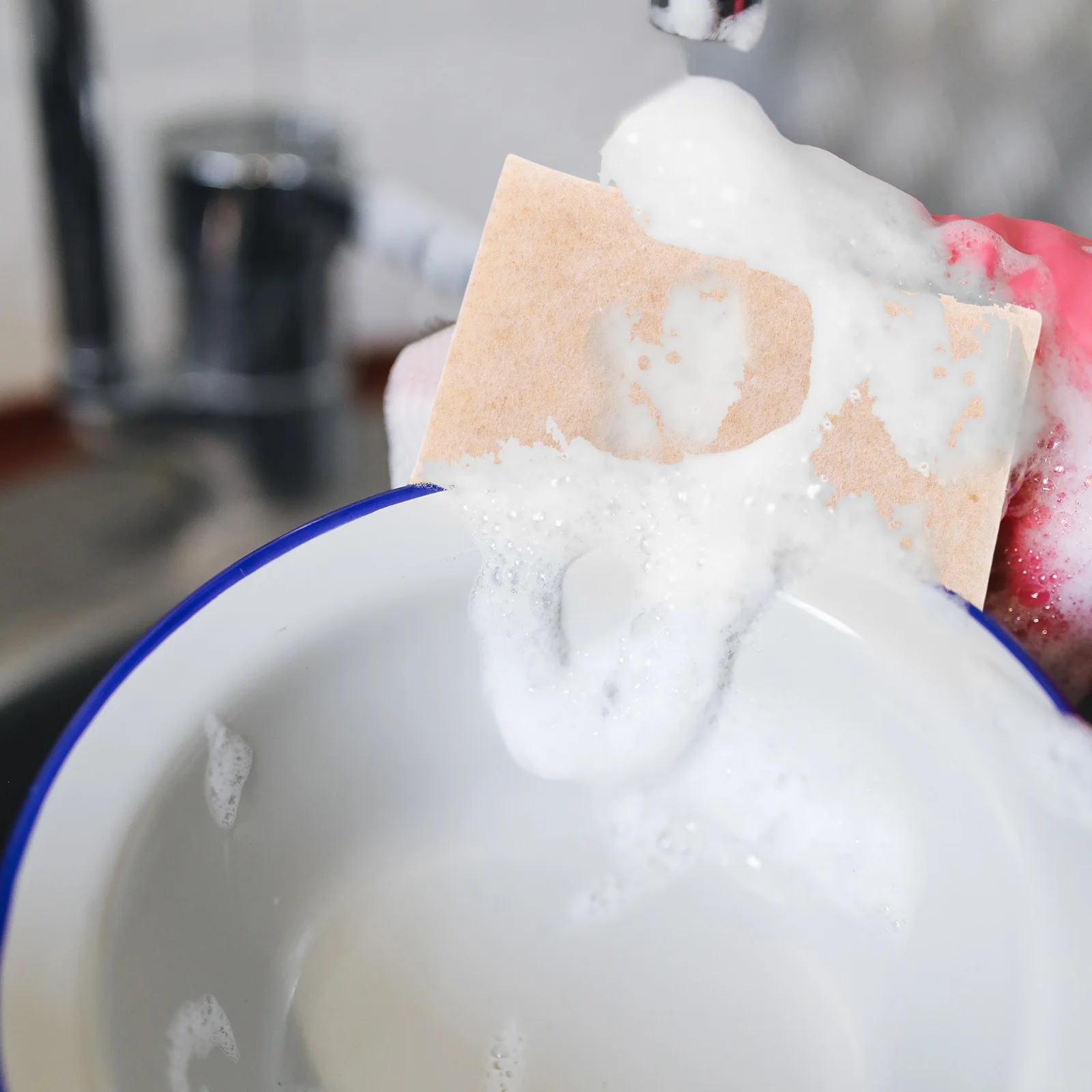 

10pcs Loofah Sponge Kitchen Washcloths Thickened Oil-Free Dish Rags For Grease Cleaning Reusable Lint-Free Dish Towels