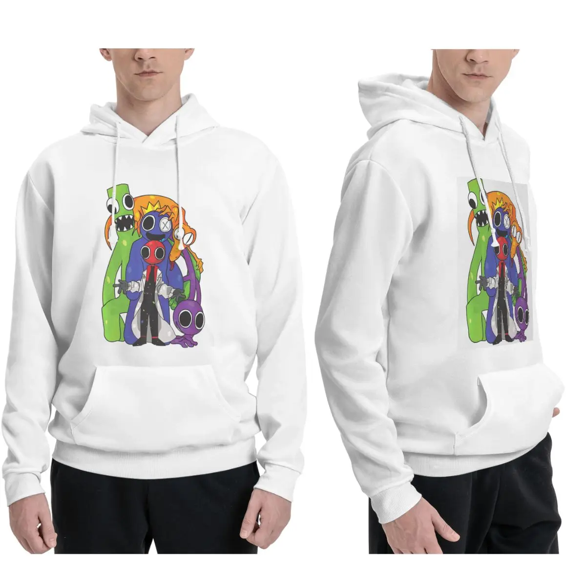 

Толстовки с героями радужных друзей для мужчин и женщин, повседневные пуловеры, модные толстовки с капюшоном и длинными рукавами, осень-зима