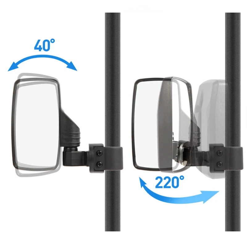 مرآة الرؤية الخلفية بمرآة جانبية مقاس 1.5-2 بوصة لمركبة جميع التضاريس UTV/ATV-T45C