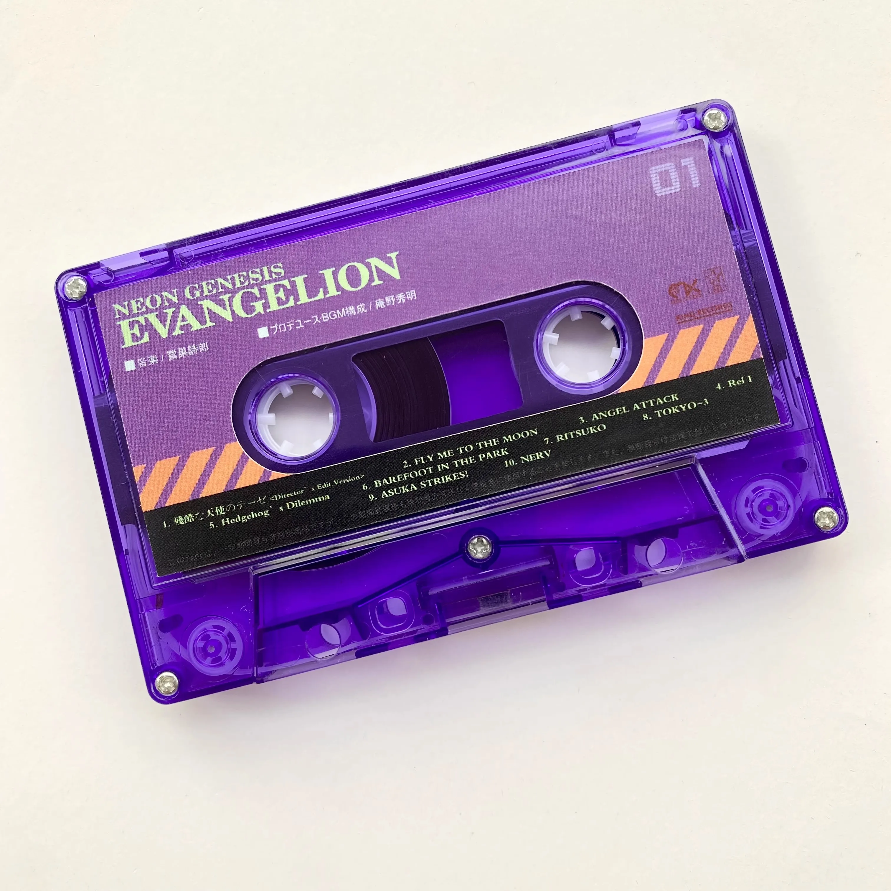 NEON GENESIS EVANGELION EVA Ikari Shinji EVANGELION-01 Music Tape Cosplay Soundtracks Box Cassette Walkman Tapes Collection Gift