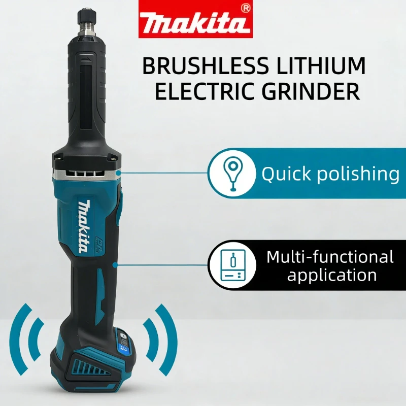 Makita Brushless Die Grinder 4-Speed Angle Grinder Cordless Handheld Grinding Machine Polishing Rotary Electric Engraving Tool