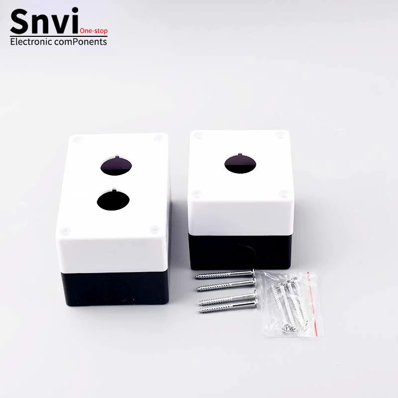 22mm 1/2/3/4/5-Position Push Button Box, Single-Hole Push Button Box - Waterproof Plastic Switch Control Box
