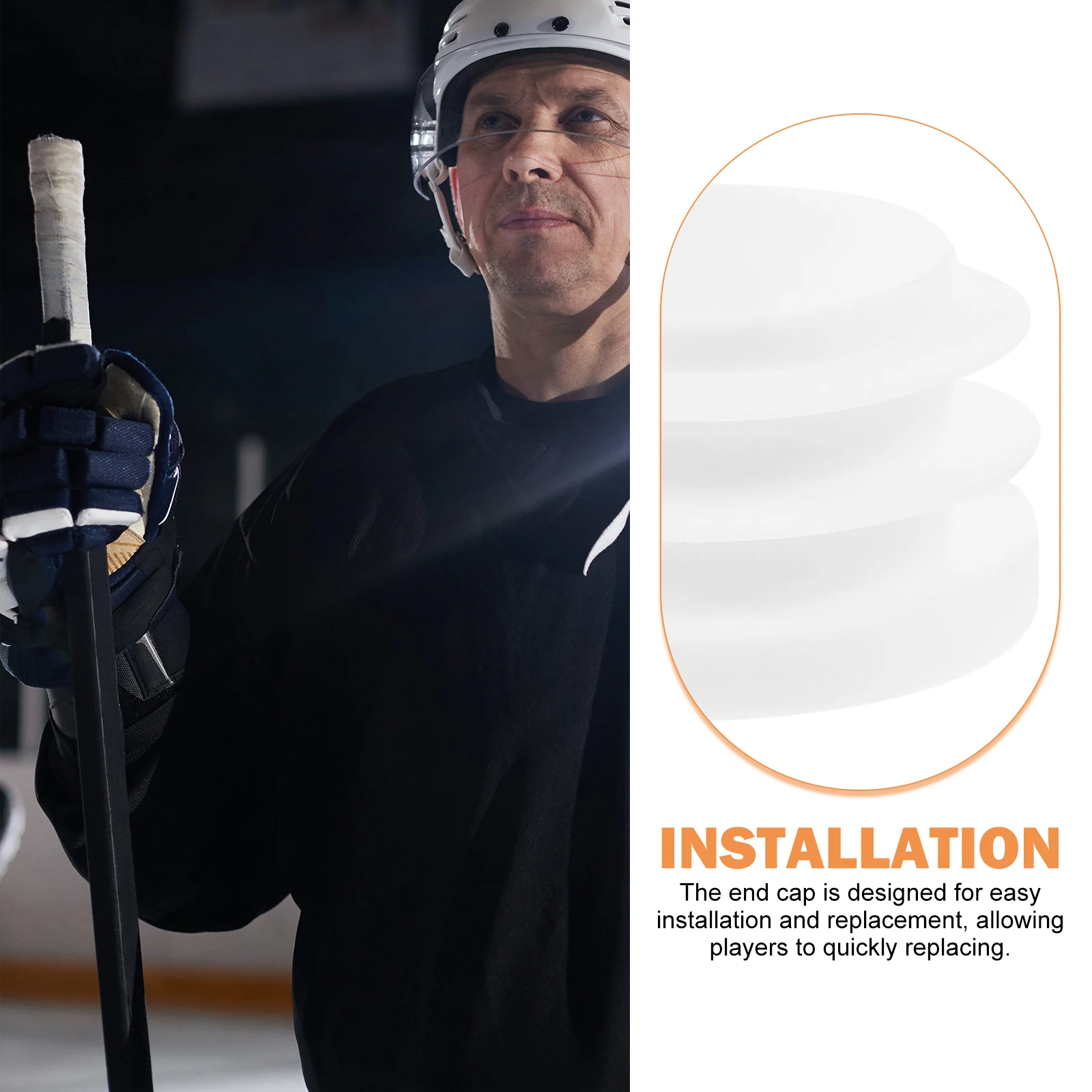 

10pcs Hockey Cap Durable Pp Plastic For Lacrosse Rod End Long Stick Protection Cover Hockey Replacement End Caps Lacrosse Stick