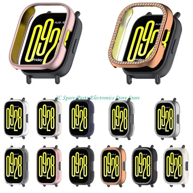 SZ Glittering Shimmering Protective Case Cover Suitable For Watch 5 Active Hollowed Out Design Easy Access to Screen&Button
