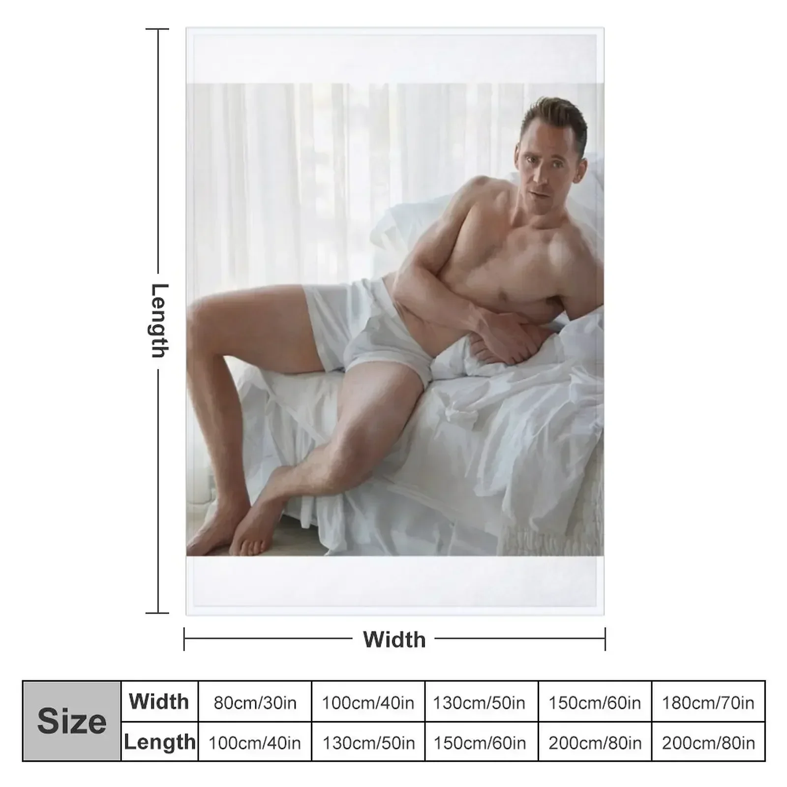 Tom Hiddleston Throw Blanket couch cozy soft plush fuzzy picnic outdoor blanket