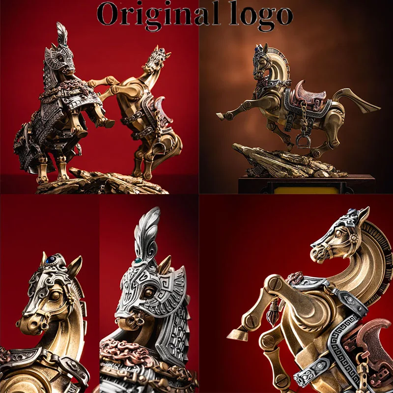 

Magnetic Attachment Assembly Heroic Steed Figurine Articulated Joint Dragon-Horse Legendar Charm Collectible Series Ornaments