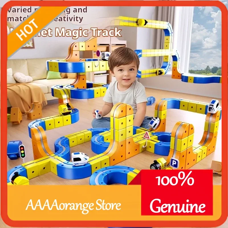 Elektryczny, magnetyczny, lewitujący pociąg szybkotnący - zestaw do budowy, konstrukcja DIY, nauka STEM, interaktywna zabawka naukowa, prezent.