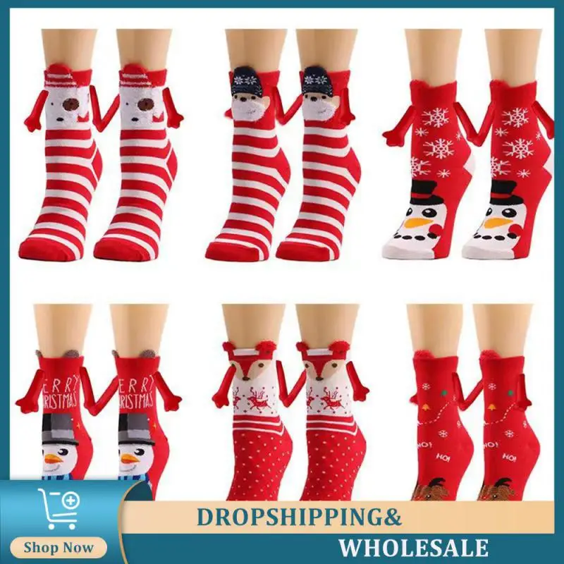 -calf Socks Wear-resistant Comfortable High Quality Soft Fashion Santa Sock Anti-slip Keep Warm Durable Adjustable Free Socks