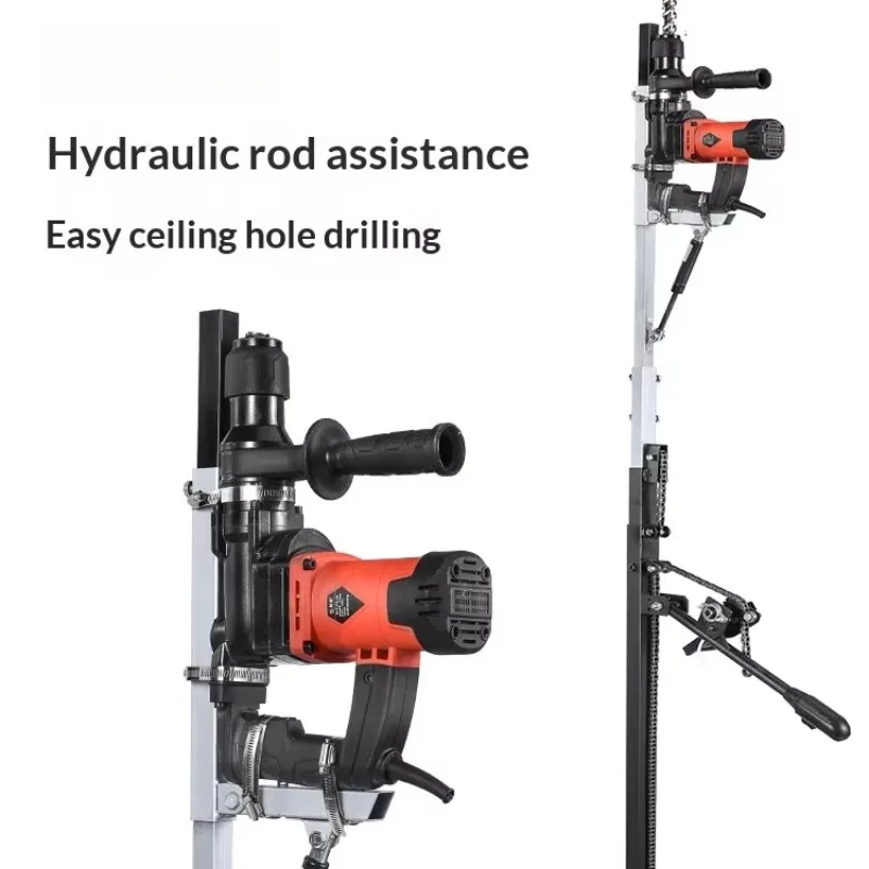 Electric Hammer Hydraulic Lifting Stand 0.9m Stroke Drilling Bracket For Ceiling Doweling Impact Drill Punching Hardware Tool