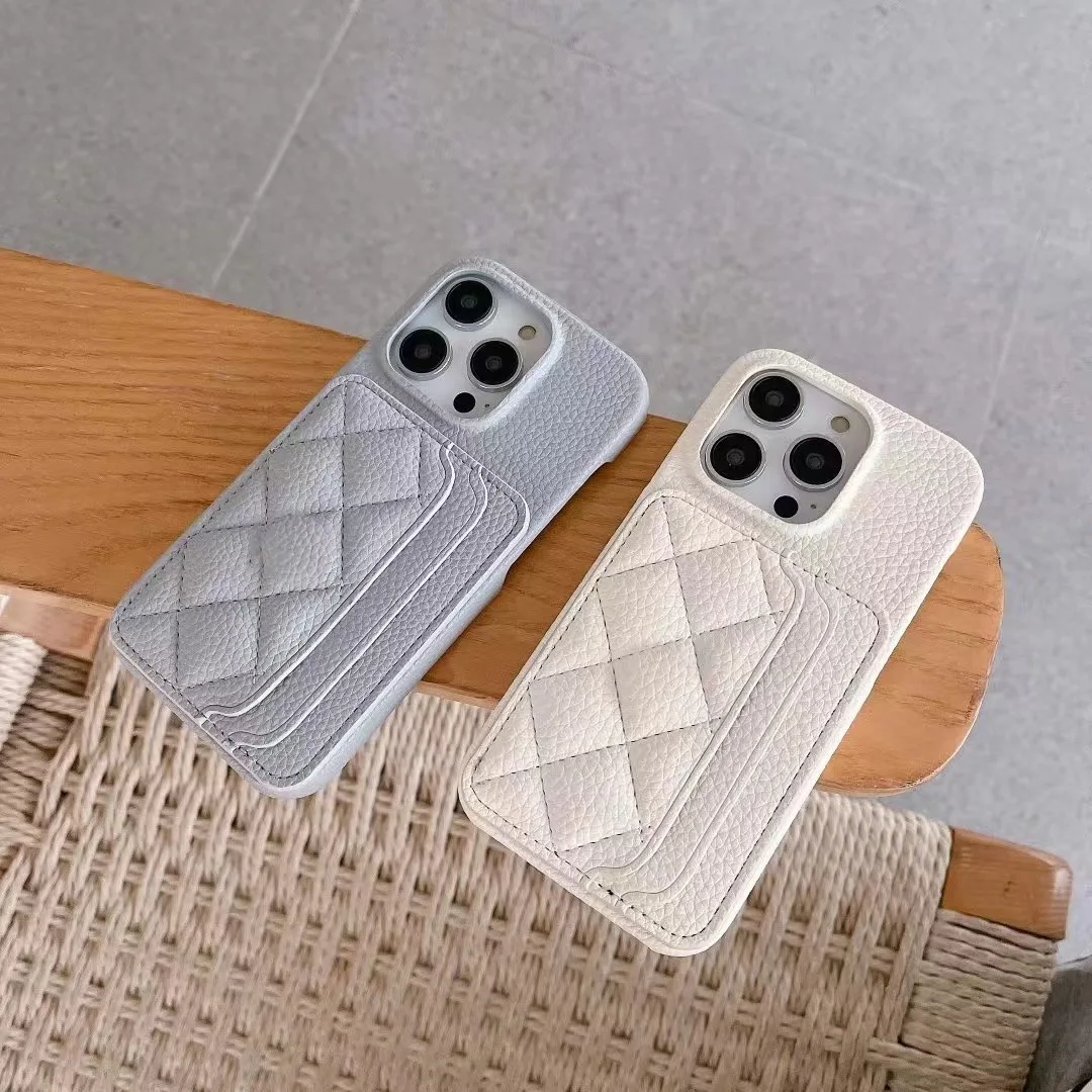 Luxury Elegant 3D Diamond Grid Leather Dual Card Slot Wallet Case For iPhone 11 12 13 14 15 16 17 Pro Max Plus Phone Cover Shell - náhled 4