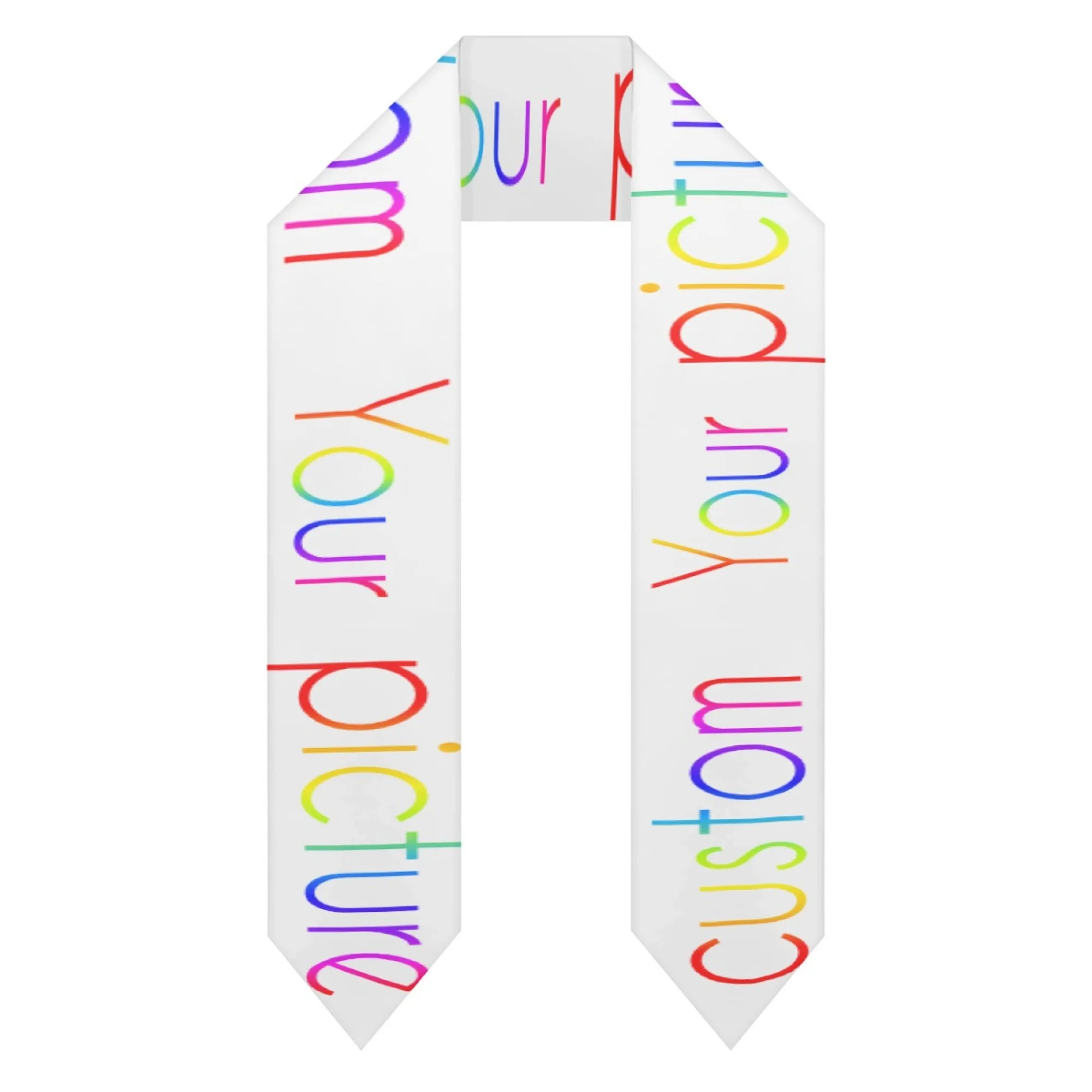 

Personalized Graduation Stole Sash Custom School Colors Degree Shawl For High School College Celebration