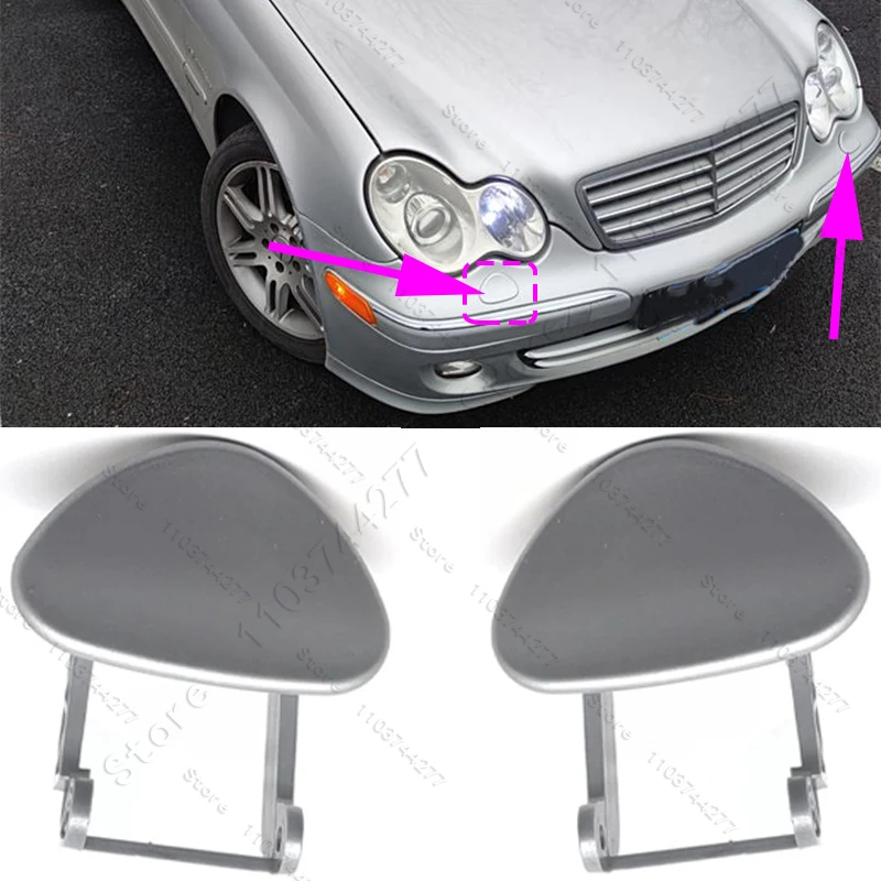 Für 2001–2007 Mercedes-Benz C230 C240 C280 C320 C350, C32 AMG (W203) Scheinwerferwaschdüsen-Abdeckkappe 2038800705 2038800805 – Detail 4