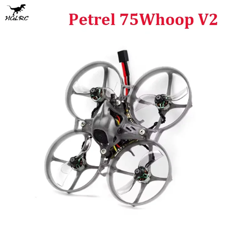 

HGLRC Petrel 75Whoop V2 Brushless Motor Indoor FPV Drone Tinywhoop Quadcopter SPECTER 10A AIO 0802 21000KV for FPV Beginner