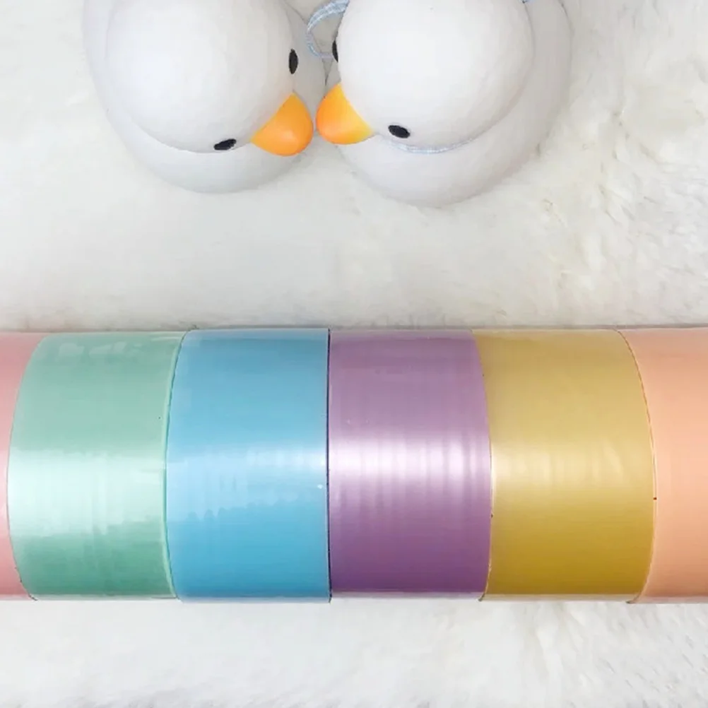 

4 Rolls Sticky Sticky Ball Diy Tapes Ball Tape Colored Adhesive Kids Stress Relief Toy Bright DIY Home Office Travel Use
