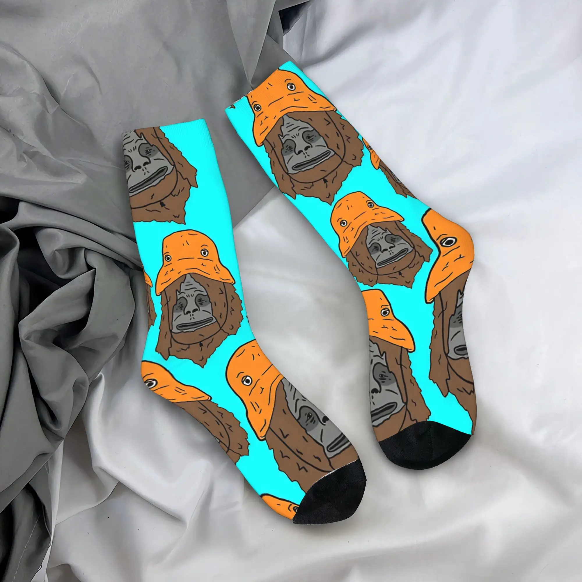 

Носки Sassy the Sasquatch, нескользящие чулки, мужские мягкие дышащие уличные носки, осенние корейские носки с рисунком