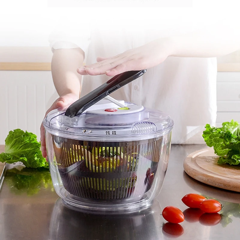 Manual Fruit Vegetables Dehydrator Dryer Cleaner Basket Kitchen Dehydrator Baskets Washer Fruits Salad Lettuce Spinner Strainer