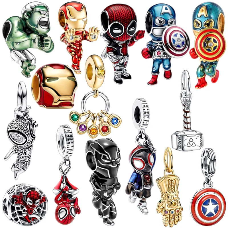 

New Disney Series Marvel Multiple series Charm Bead Pendant Fit Original European Sterling Silver Jewelry & DIY Bangle Fine Gift