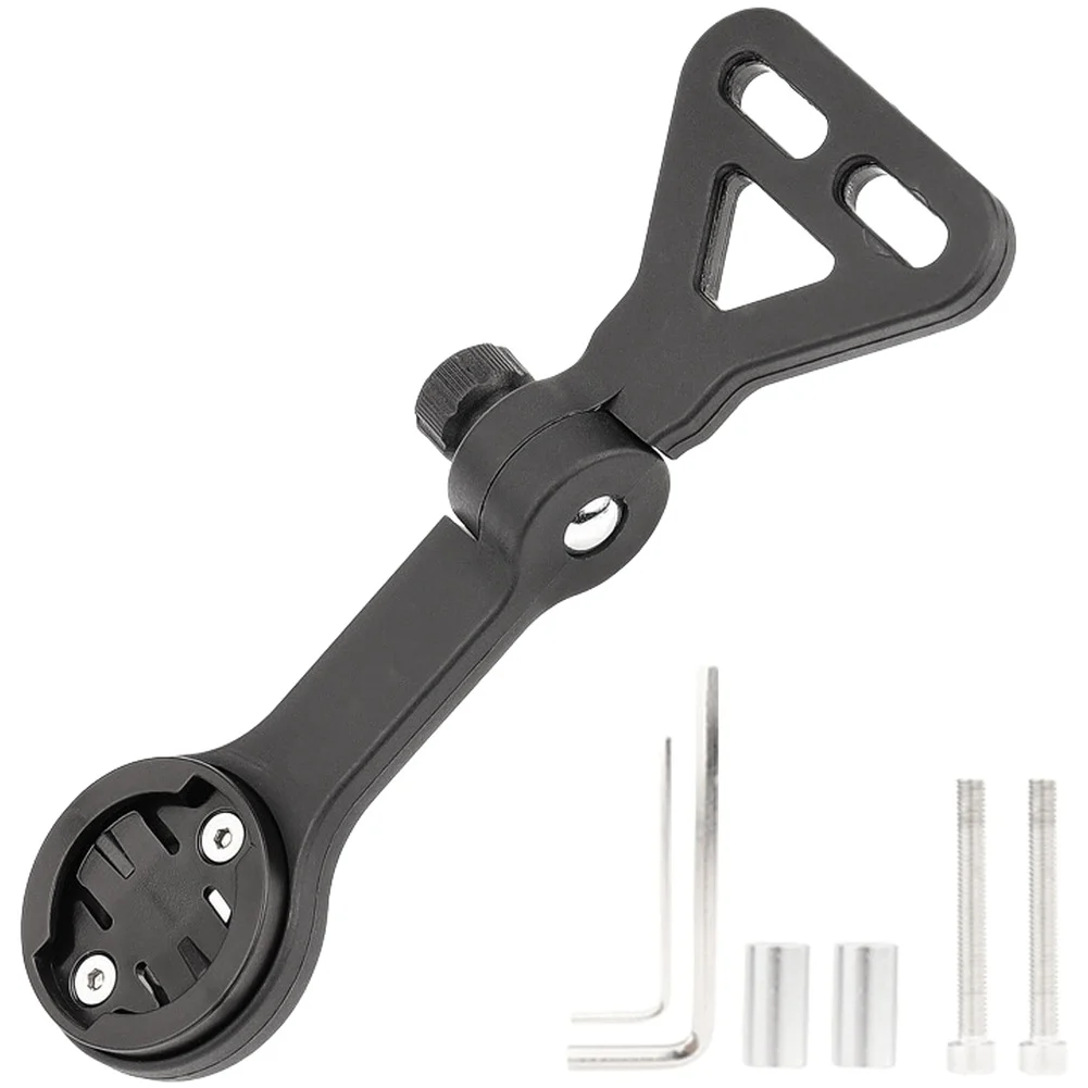 Black Adjustable Mountain Bike Computer Mount Holder For Action Camera Light Extension Bracket Cycling Accessory For Road Bicycl