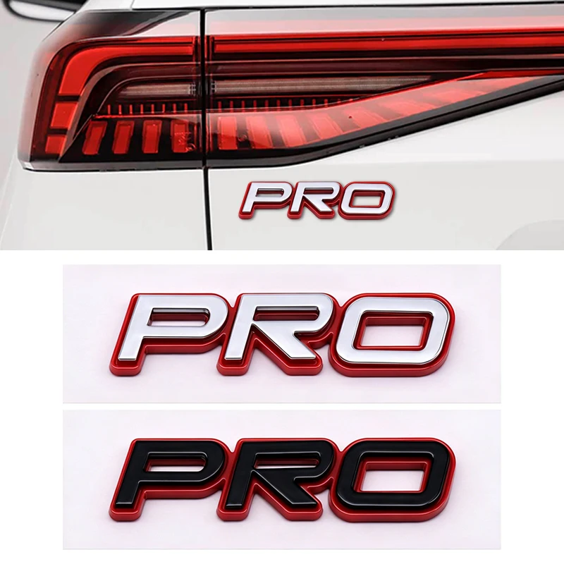 For Tiggo8 Tiggo 8 PRO 3D ABS PRO Letter Logo Badge Sticker Car Rear Trunk Badge Tailgate PRO Logo Emblem Car Accessories