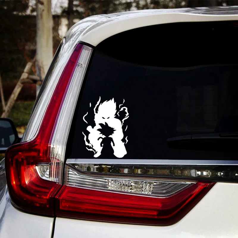 Car Stickers Son Goku Kakarotto Saiyan DBZ Anime Reflective Decoration For Windshield Bumper Trunk Motorcycle Laptop Ipad D2