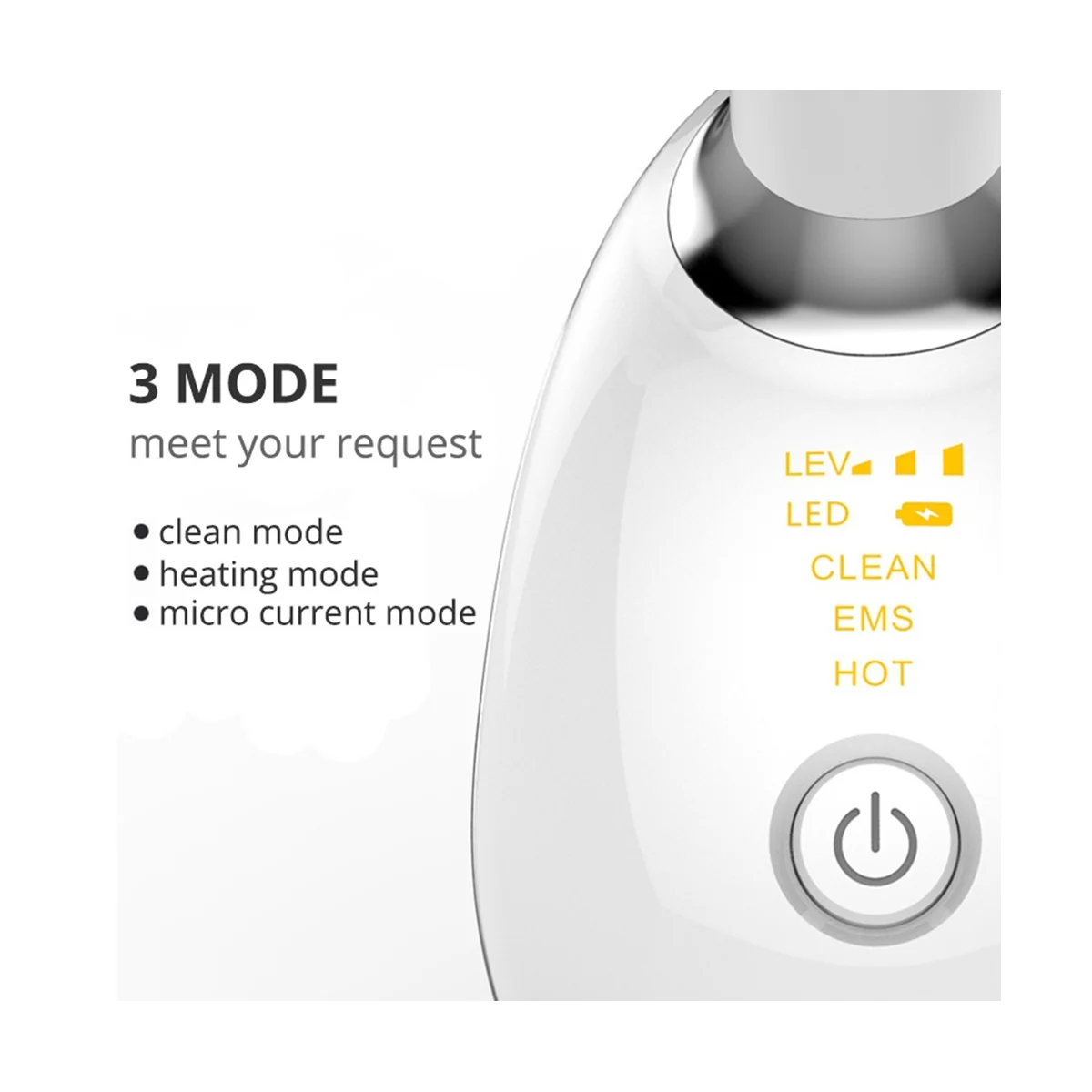 جهاز التجميل الحراري لرفع الرقبة وشد مدلك كهربائي مزيل التجاعيد مكركرنت LED الفوتون