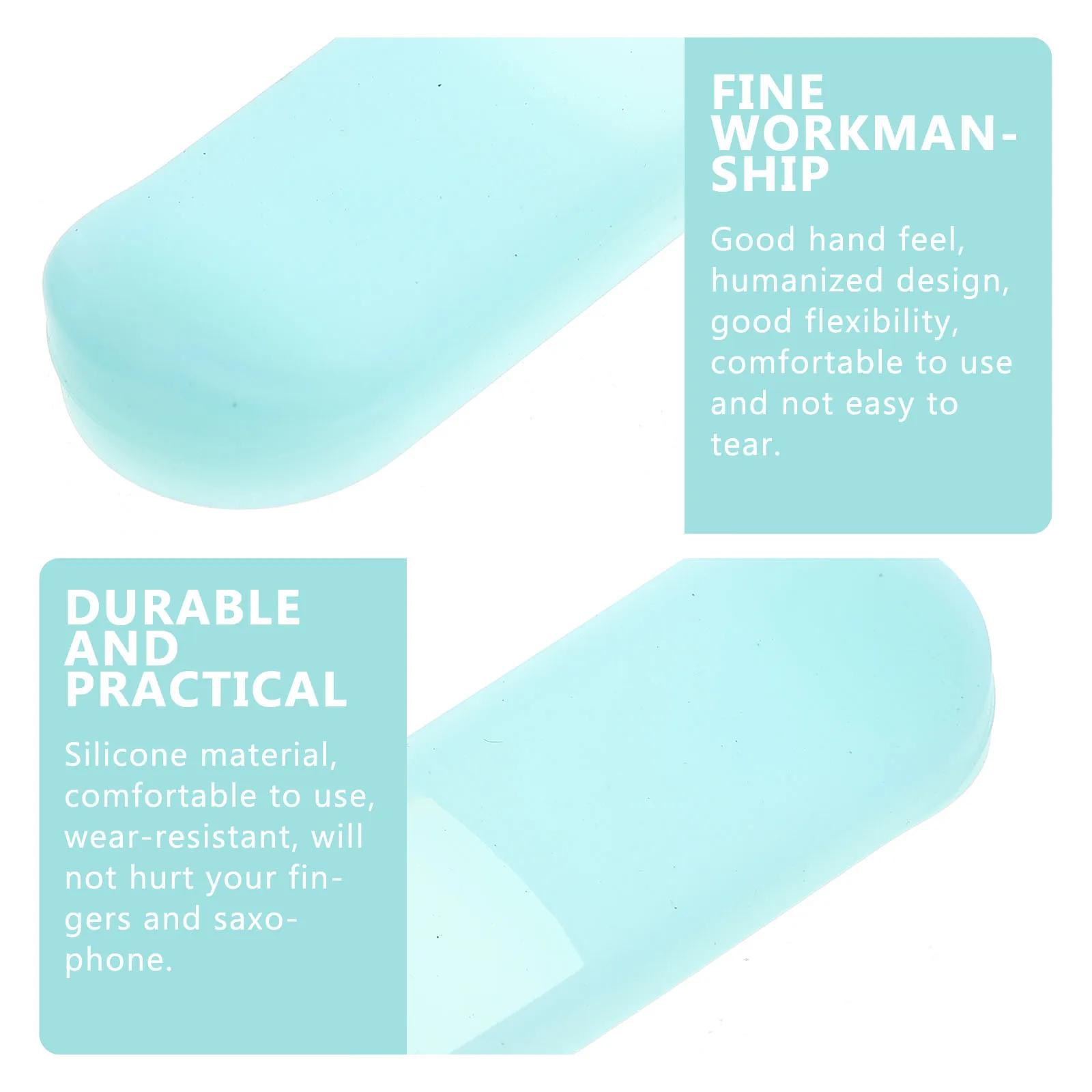 

2Pcs Saxophone Cover Wear-resistant Silicone Finger Protector Long-lasting Saxophone Thumb Cushion Finger Protector Accessories