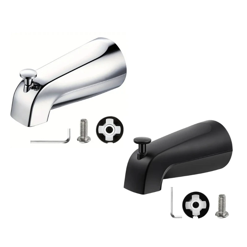 Bathtub Faucet Shower Diverter, Aluminum Alloy Texture, Easy Installation, Fashion Tub Spout, Quick Install