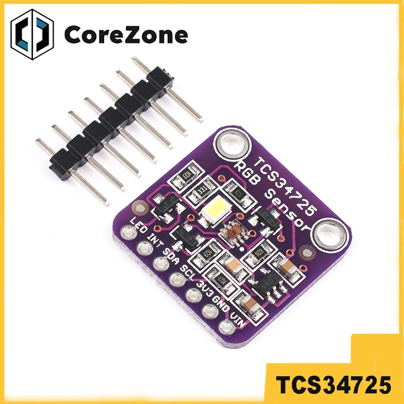 CJMCU-34725 TCS34725 Датчик цвета RGB Модуль макетной платы датчика цвета CJMCU-34725 TCS34725 Датчик цвета RGB Модуль макетной платы датчика цвета