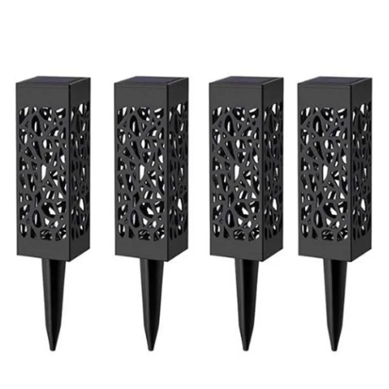 

4 Pcs LED Solar Garden Lights Outdoor Lawn Light Path Lamp For Patio Yard And Garden Warm White