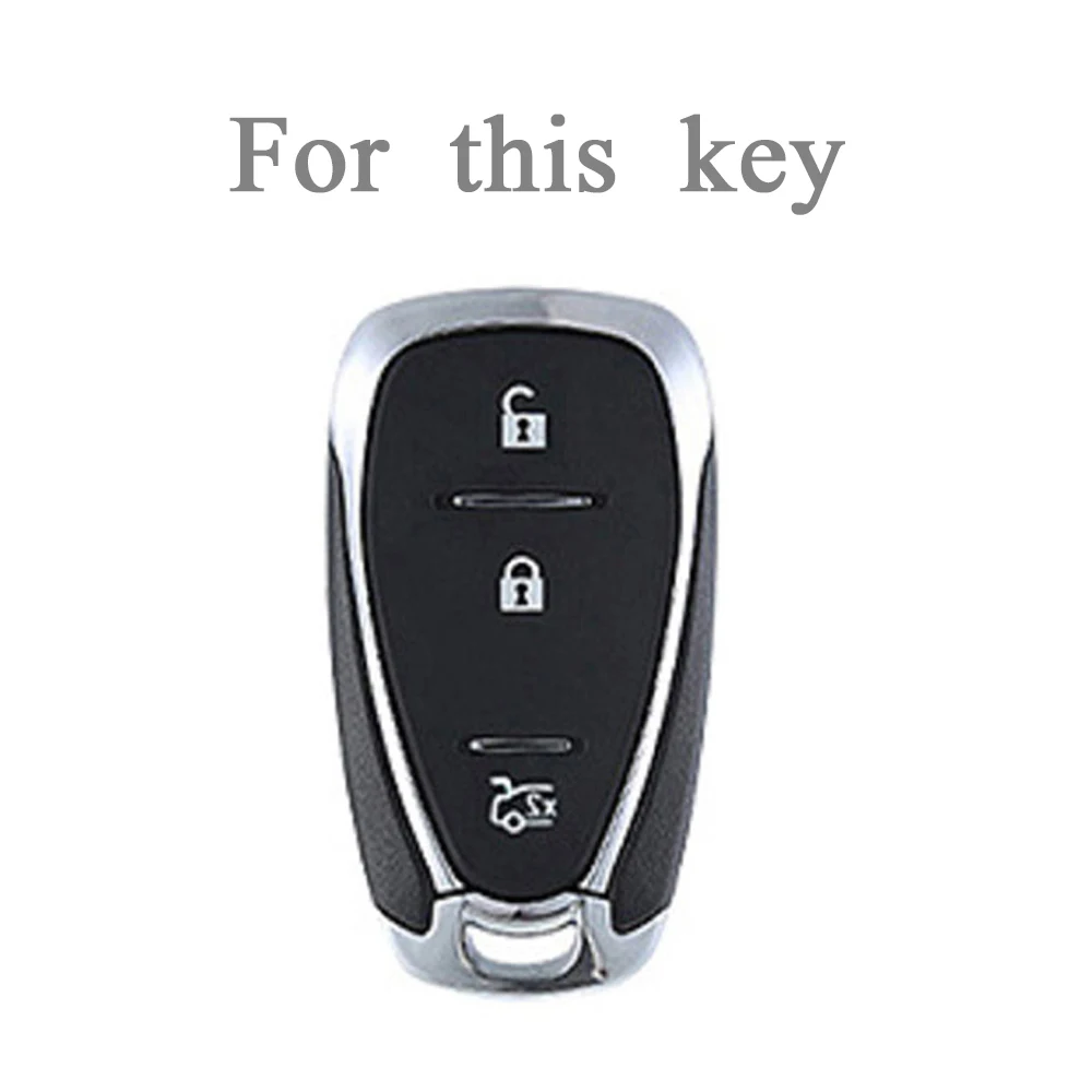 3 Buttons TPU Car Remote Key Case Cover for Chevrolet Cruze Orlando Trax Tracker Onix Turbo Trailblazer Equinox Malibu Bolt