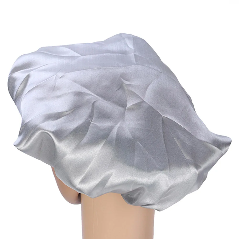 

High Elastic Sleep Cap Durable Night Sleeping Headband Wide Brim Salon Hat Shower Cap for Women Chemotherapy Use