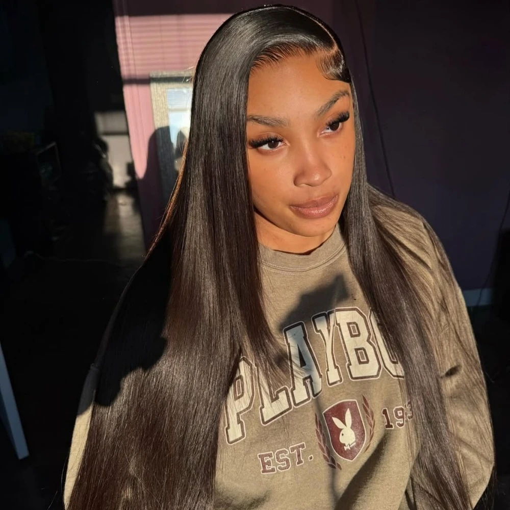 

Straight 15A Super Double Drawn Real HD Lace Front Glueless Wig 13x6 Real HD Lace Front Wig Remy Human Hair Wigs Wear To Go Wigs