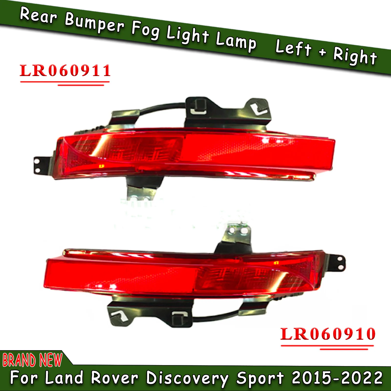 

Rear Bumper Fog Light Red Car Trunk Tail Gate Turn Signal Lamp Bulb Foglight For Land Rover Discovery Sport F-PACE 2015-2020