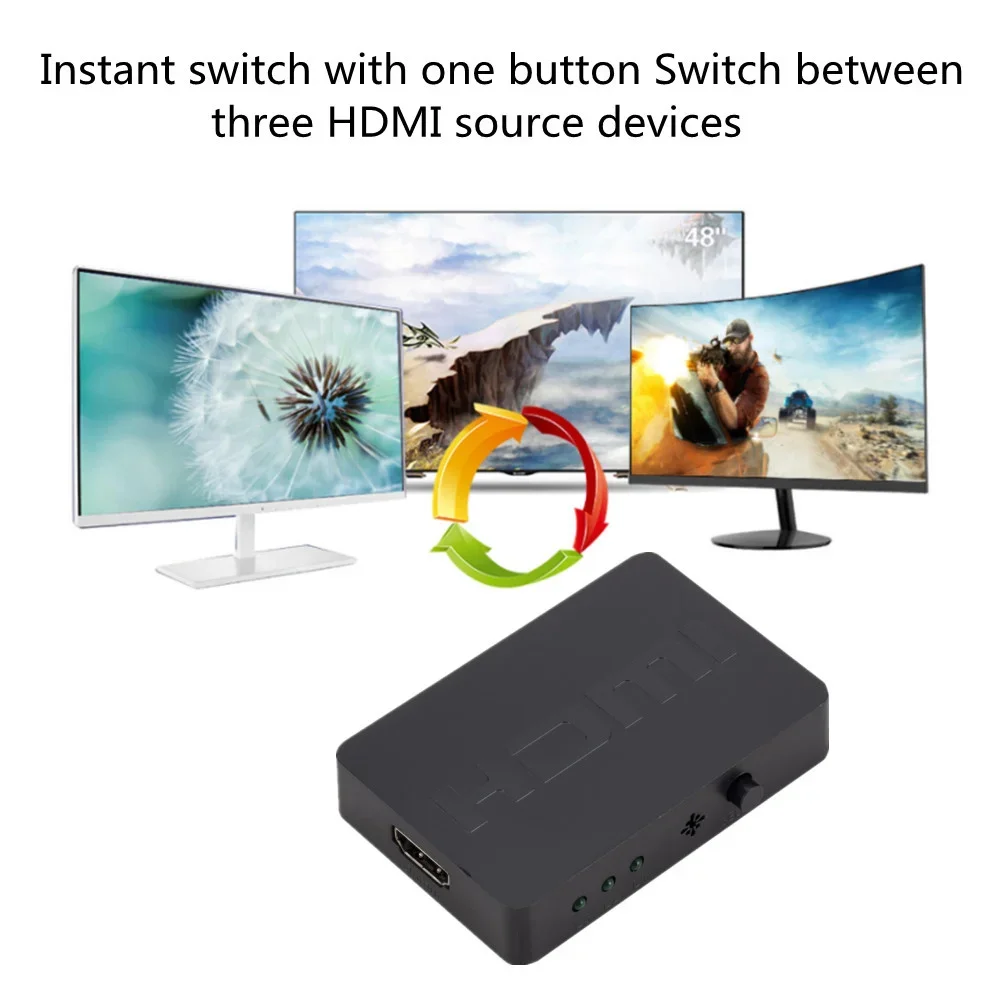 Коммутатор 3-в-1 HDMI, 3 порта, 1080P, для HDTV Xbox PS3 PS4