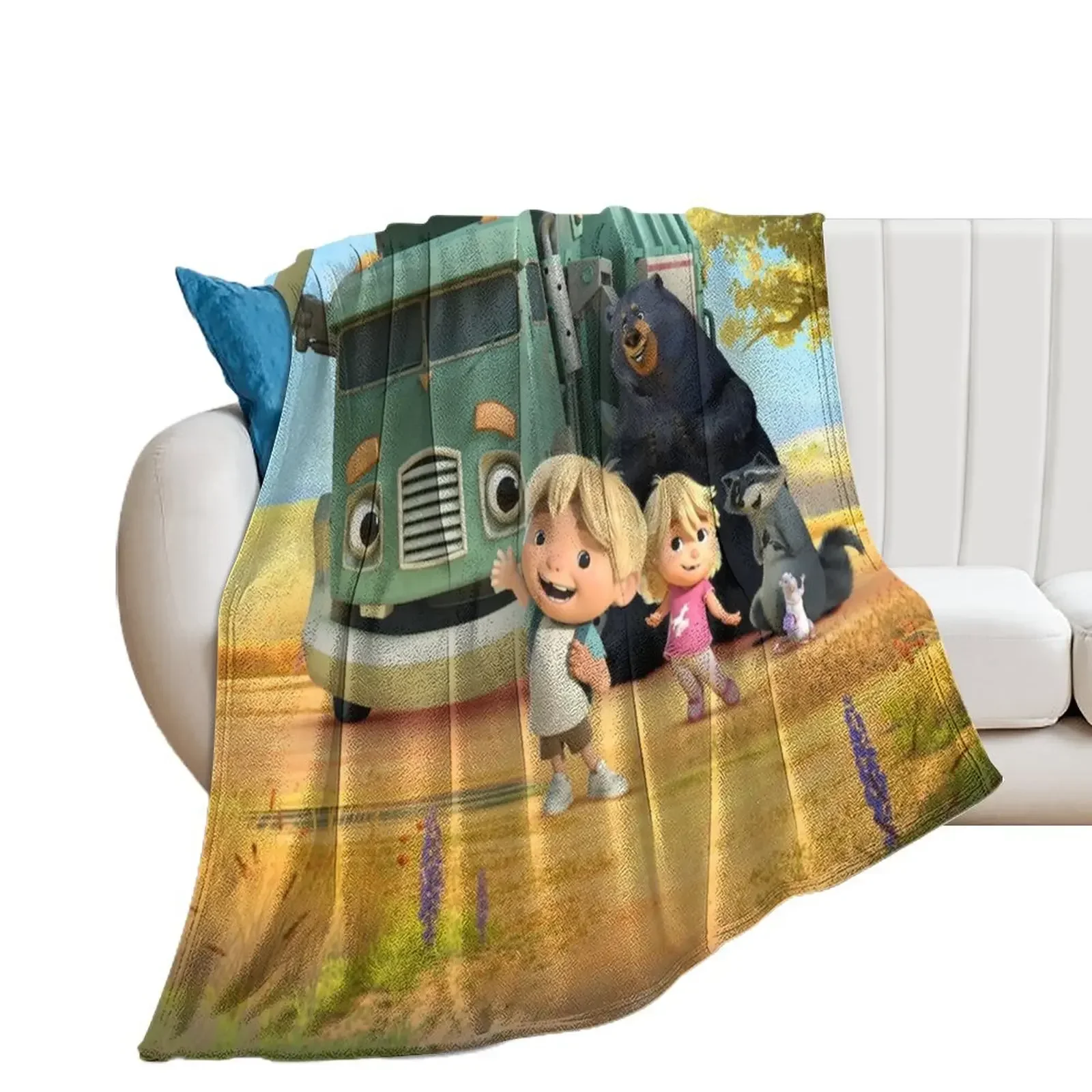 Hank And Trash Truck, Trash Truck Throw Blanket Decorative Beds for sofa Blankets